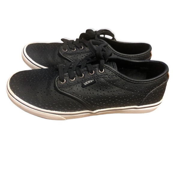 Vans Shoes - Vans Black Perf Lace-Up Sneakers